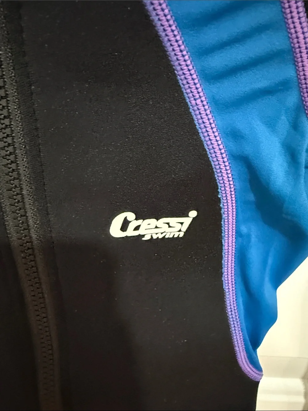 Cressi Kids Black & Blue Long-Sleeve Swim Suit